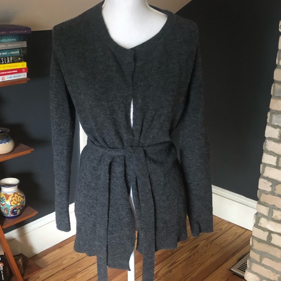 Banana Republic Sweaters | Banana Republic Soft Stretchy Belted Cardigan | Color: Gray | Size: Xs | Mandre1108's Closet